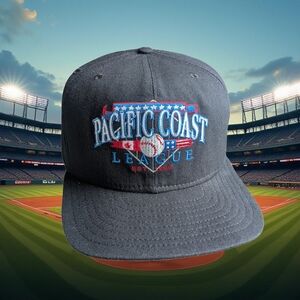 Vtg New Era Pacific Coast League Snapback Cap